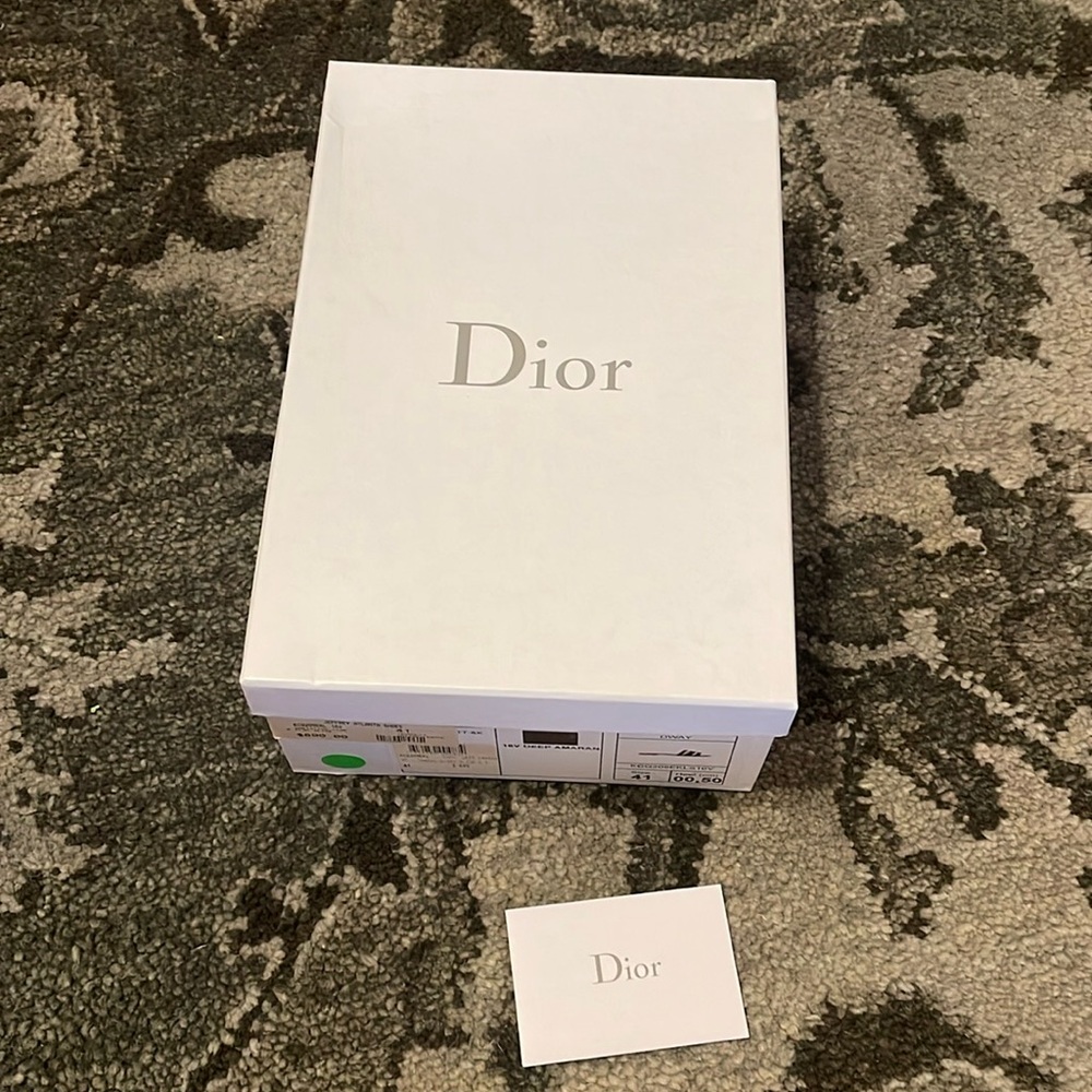 Dior Shoe Box And Care Card - Gem